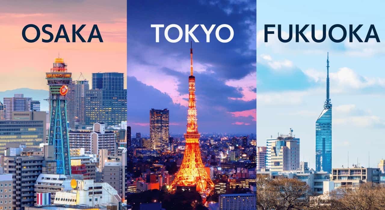 Chi phí sinh hoạt thực tế ở Tokyo, Osaka, Fukuoka 2024-2025